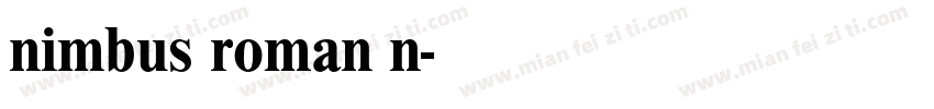 nimbus roman n字体转换